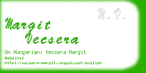 margit vecsera business card